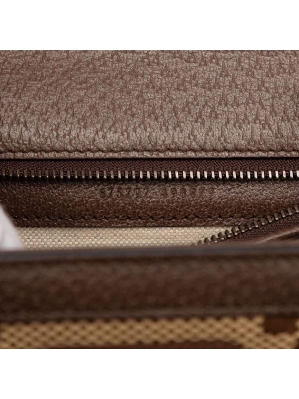 ★SOLD★ Gucci GG 2-Way Shoulder Bag Beige Brown Canvas Leather - Picture 6 of 6